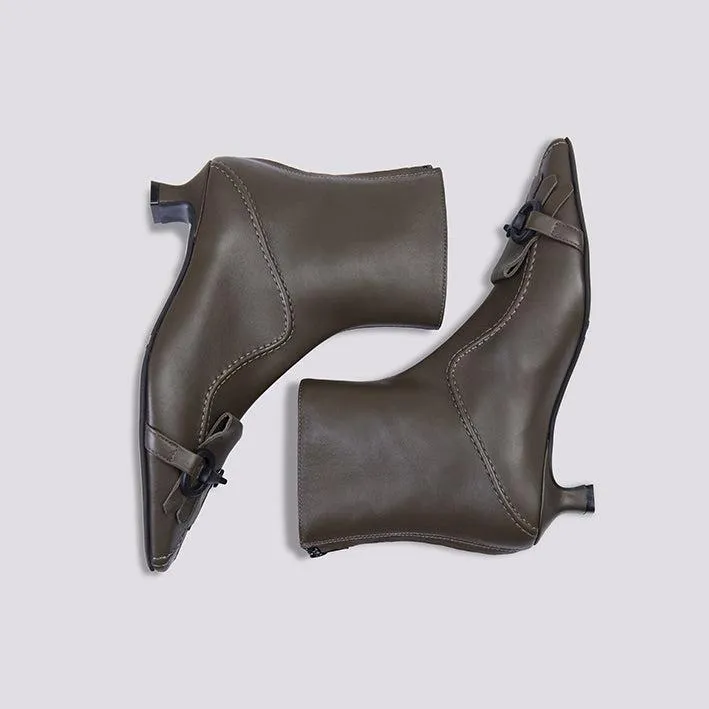 STIVALETTO IN NAPPA CON FRANGE - immagine 5