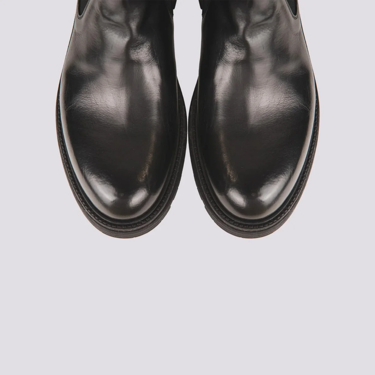 STIVALETTO IN PELLE SPAZZOLATA NERA - immagine 4