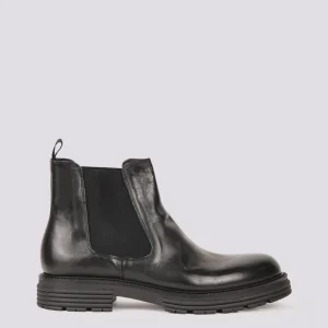 STIVALETTO IN PELLE SPAZZOLATA NERA