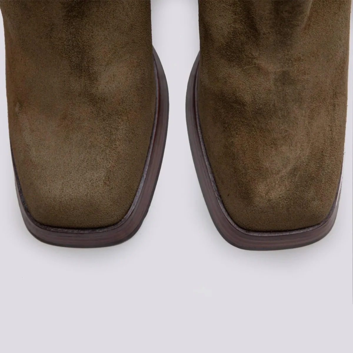 STIVALETTO PUNTA SQUADRATA IN CAMOSCIO - immagine 4