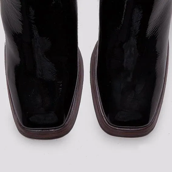 STIVALETTO PUNTA SQUADRATA IN NAPLAK - immagine 6