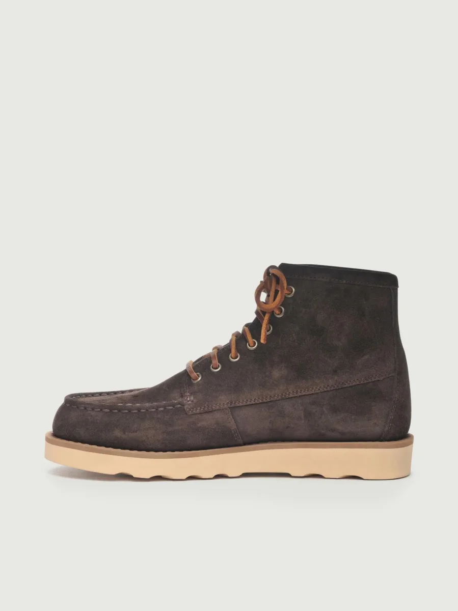 STIVALETTO TALA MID SUEDE DARK BROWN - immagine 5