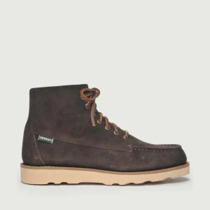STIVALETTO TALA MID SUEDE DARK BROWN