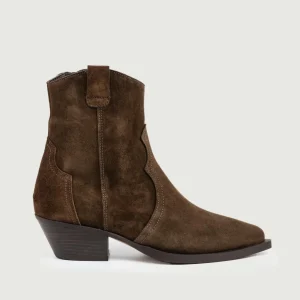 STIVALETTO TEXANO IN CAMOSCIO MUSTANG