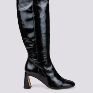 STIVALE ALTO IN NAPLAK NERO