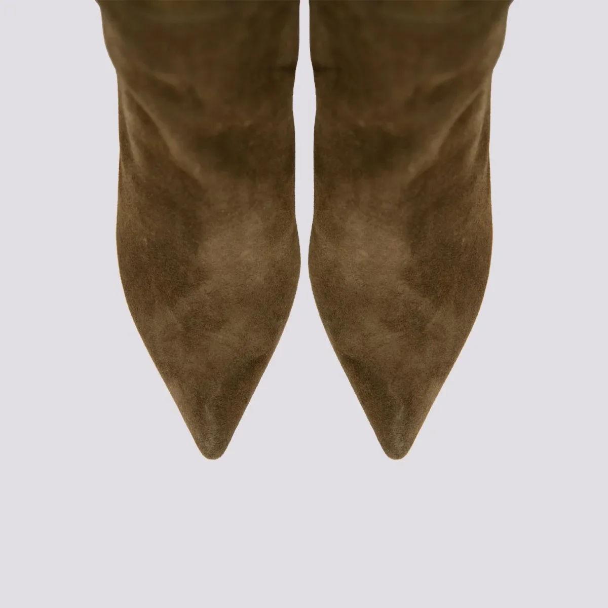 STIVALE CON TACCO A PUNTA IN CAMOSCIO VERDE - immagine 5