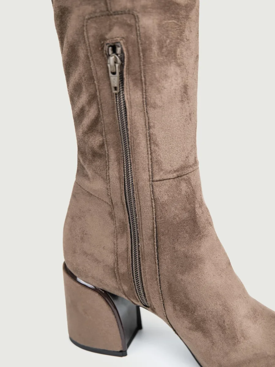 STIVALE IN ALCANTARA TAUPE - immagine 6