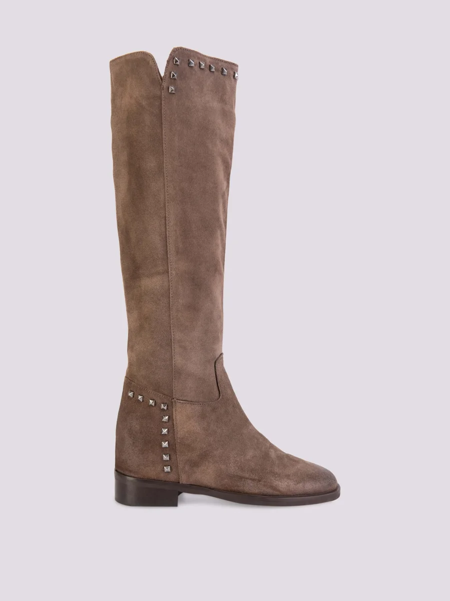 STIVALE IN CAMOSCIO CON RIALZO INTERNO