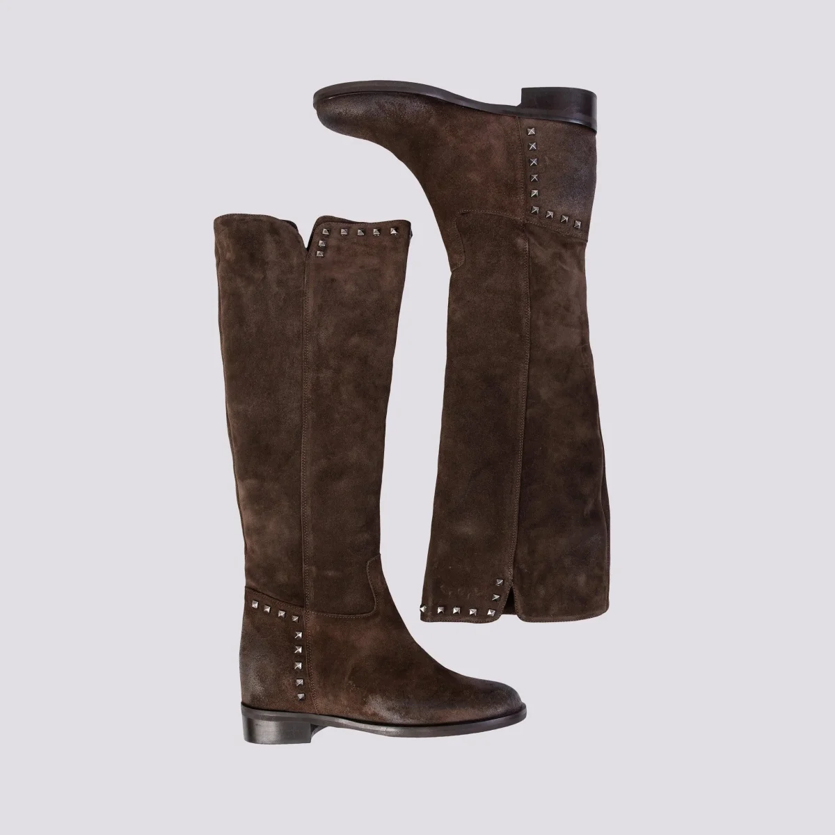 STIVALE IN CAMOSCIO CON RIALZO INTERNO - immagine 4