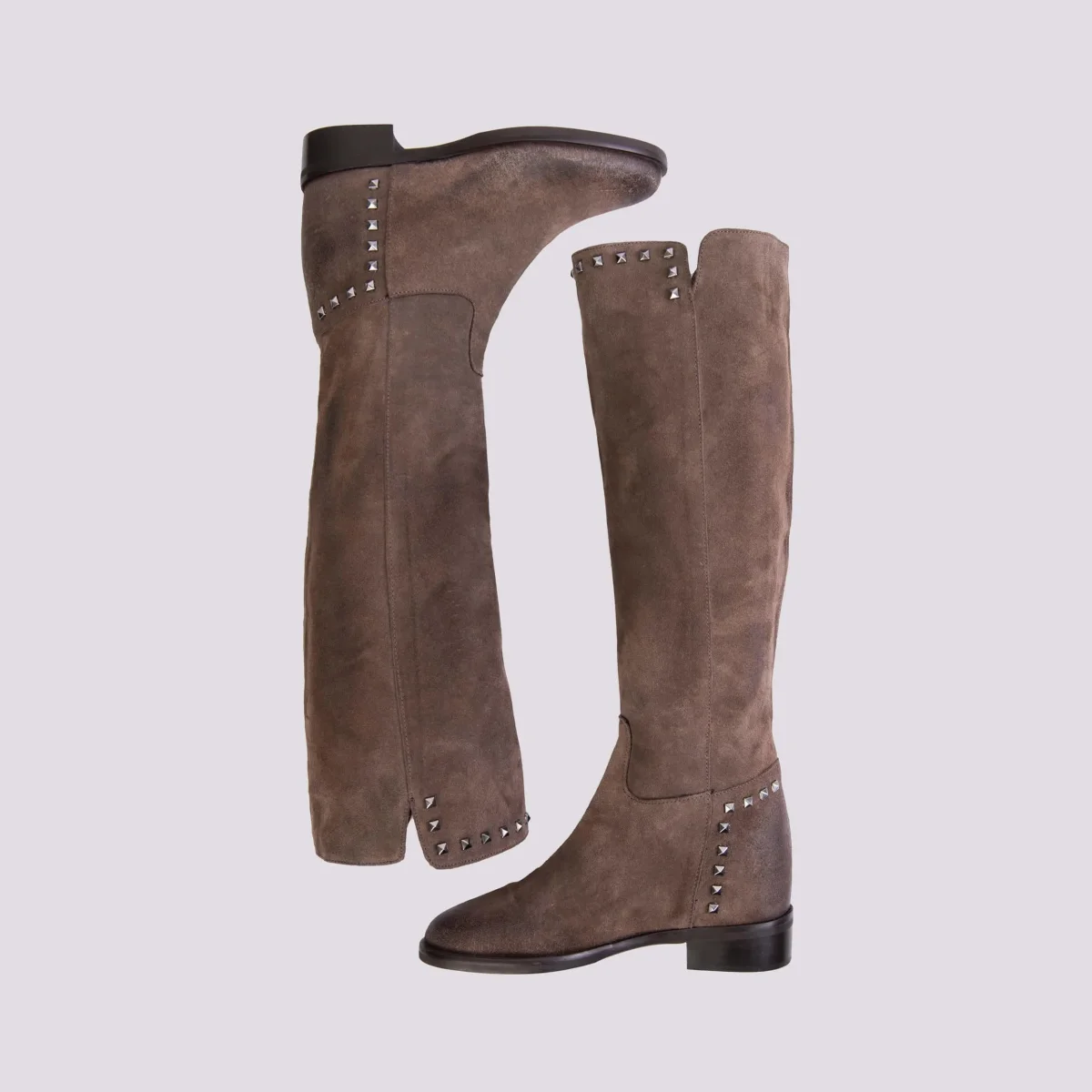 STIVALE IN CAMOSCIO CON RIALZO INTERNO - immagine 4