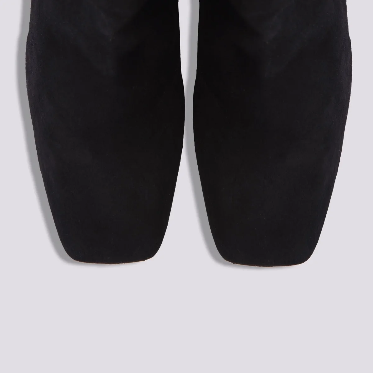 STIVALE IN CAMOSCIO PUNTA SQUADRATA CON TACCO - immagine 4