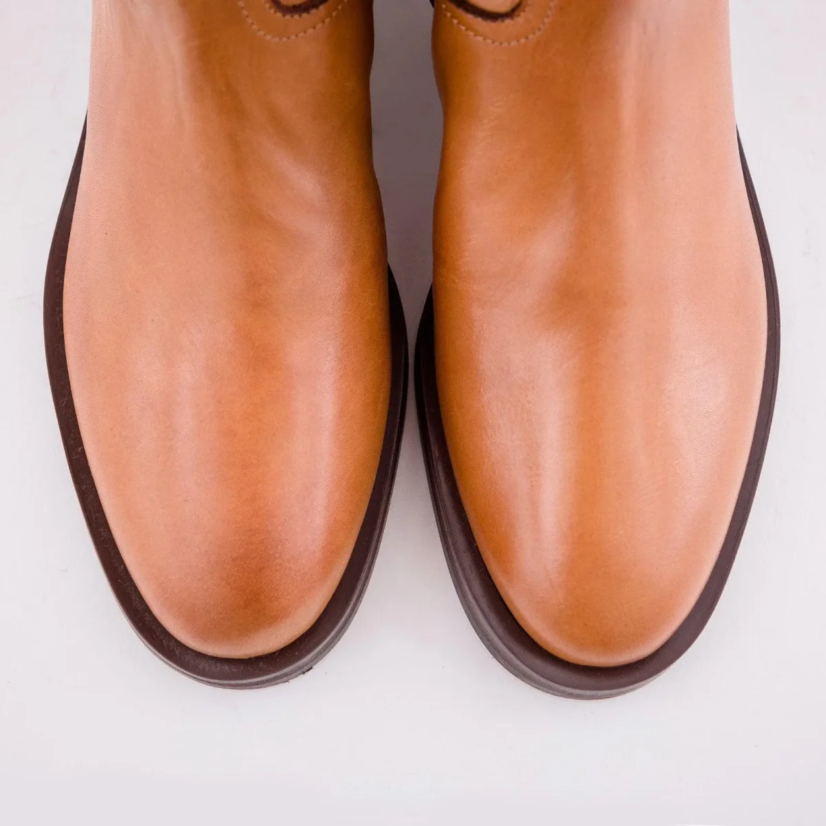 STIVALE IN PELLE COLOR CAMMELLO - immagine 5