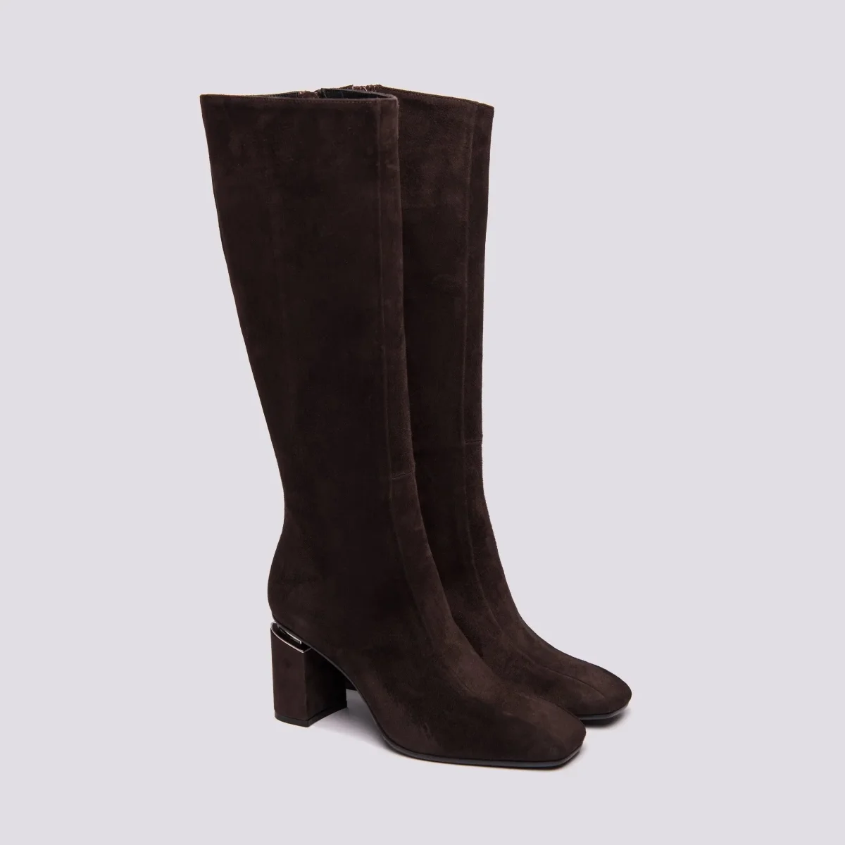 STIVALE IN PELLE CON CUCITURE IN RILIEVO - immagine 3