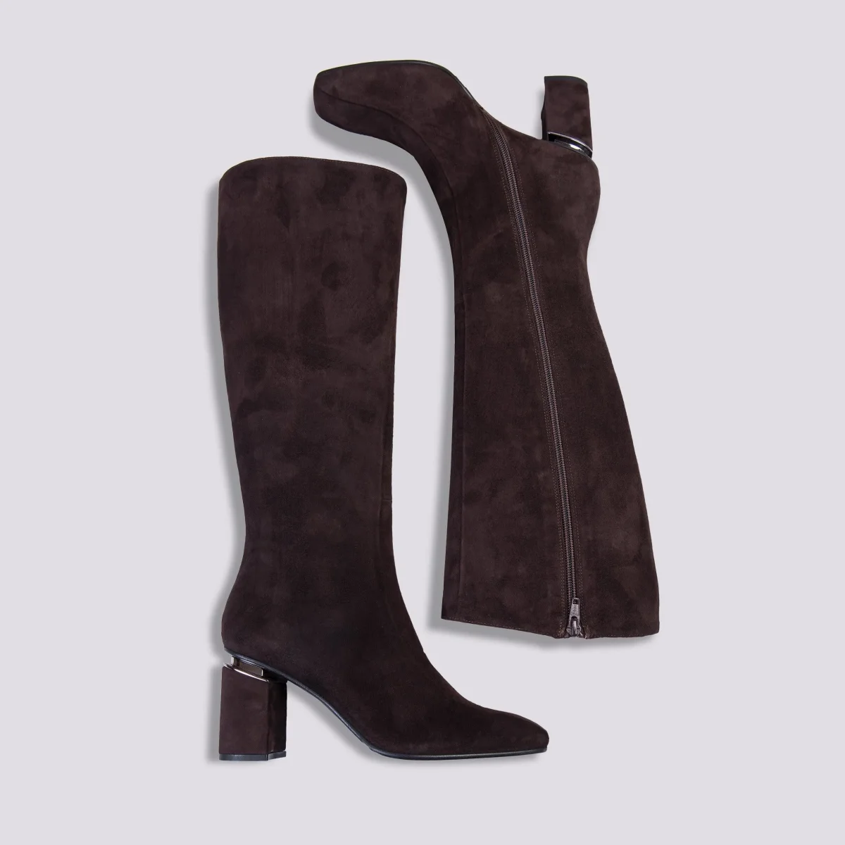 STIVALE IN PELLE CON CUCITURE IN RILIEVO - immagine 4