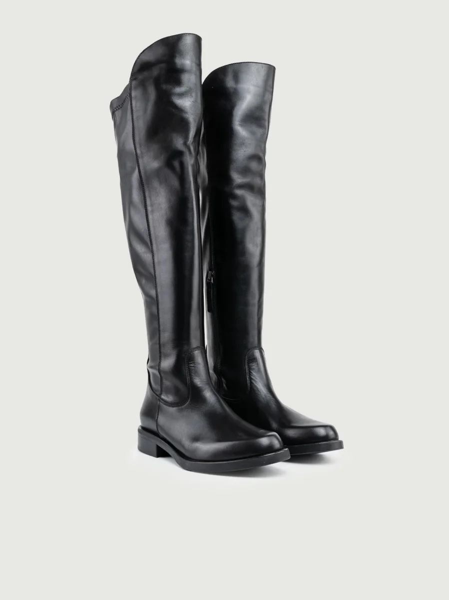 STIVALE IN PELLE NERO - immagine 3