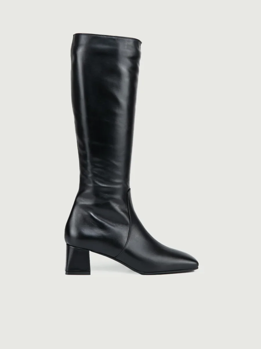STIVALE IN PELLE NERO