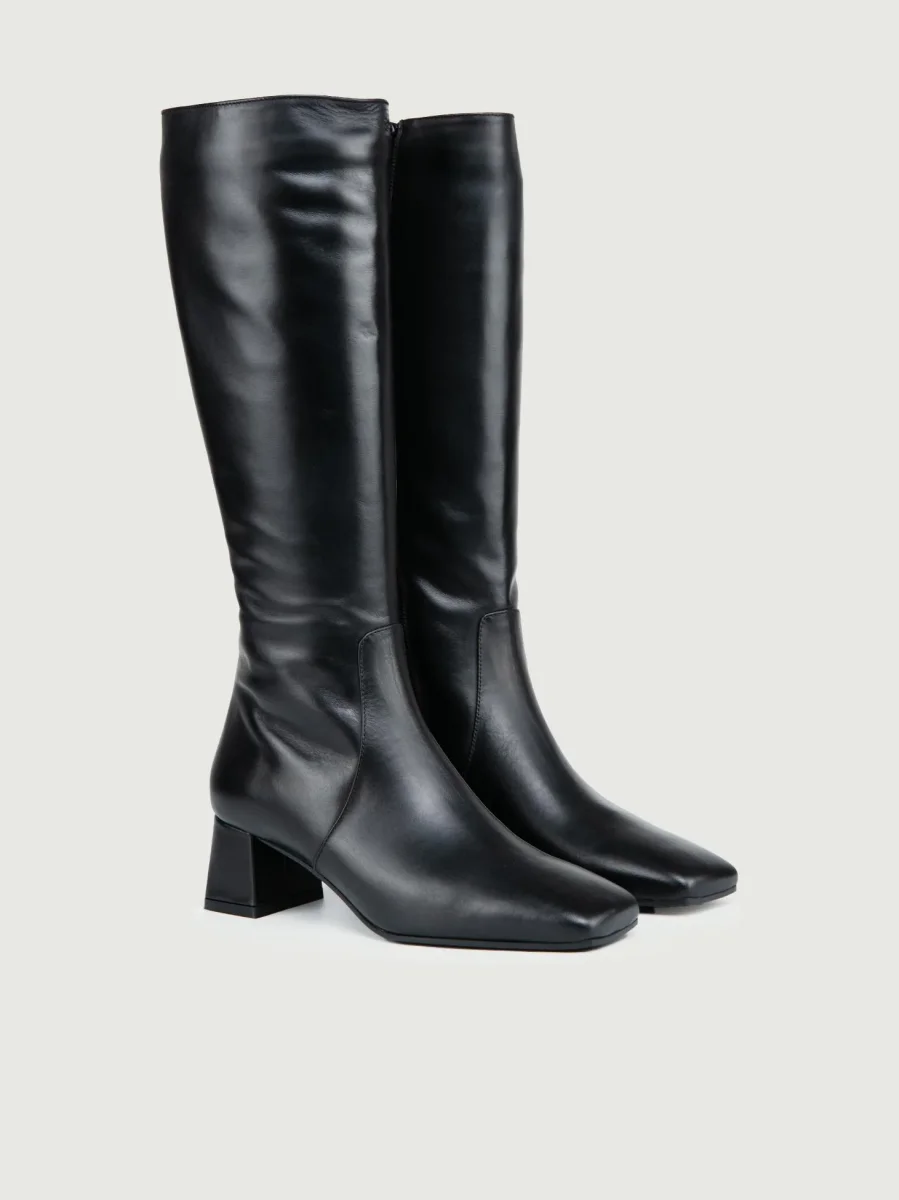 STIVALE IN PELLE NERO - immagine 3