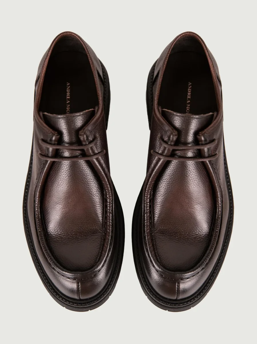 STRINGATA IN PELLE MARRONE CON PARA EXTRA LIGHT - immagine 5