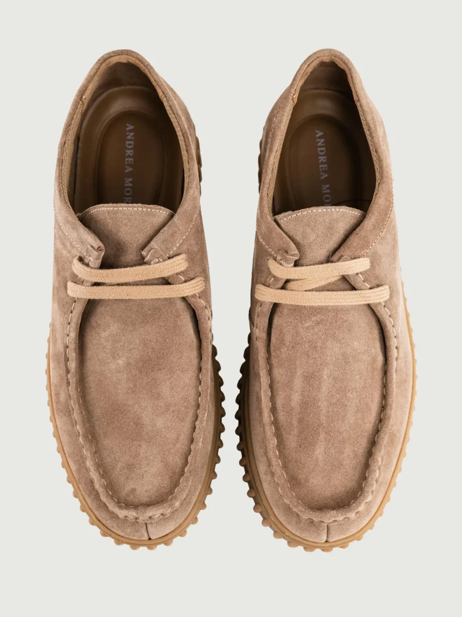 STRINGATA SCAMOSCIATA TAUPE CON CARRARMATO - immagine 5