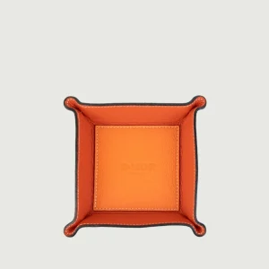 SVUOTATASCHE IN PELLE ARANCIONE