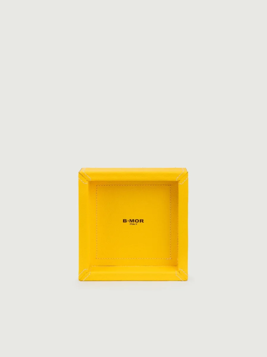 SVUOTATASCHE IN PELLE GIALLO