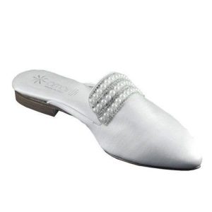 Stella: Sabot in Raso con Strass e Perle