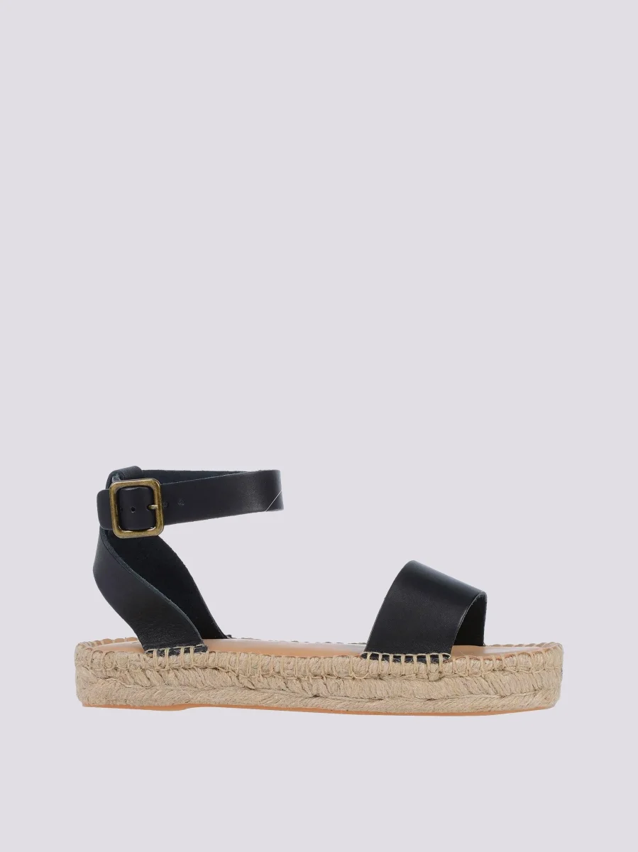 Sandalo con suola in corda