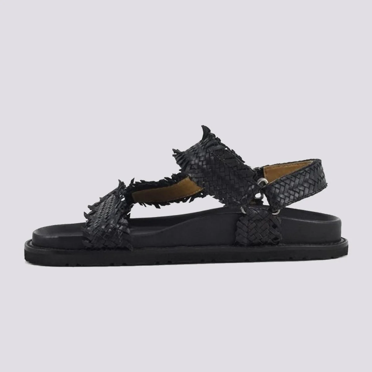 Sandalo in pelle intrecciata - immagine 3