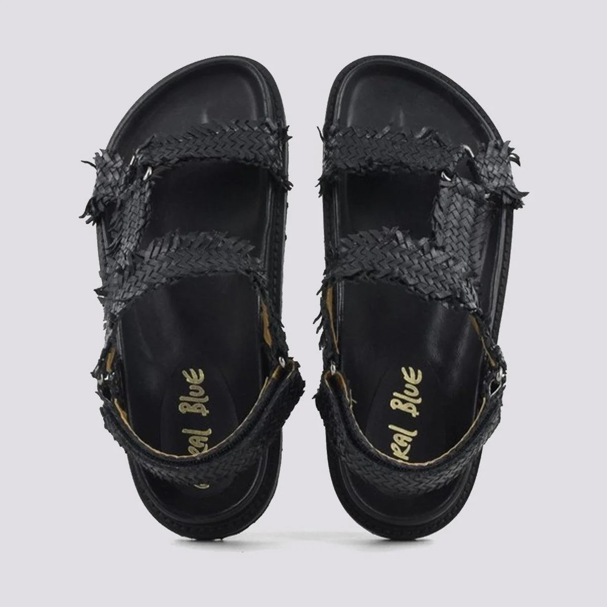 Sandalo in pelle intrecciata - immagine 4