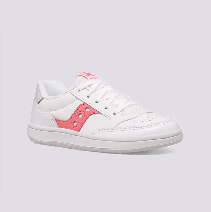 Saucony Jazz Court bianco rosa bambina - immagine 3