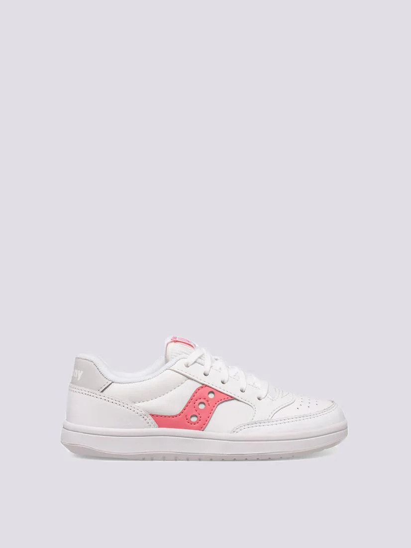 Saucony Jazz Court bianco rosa bambina