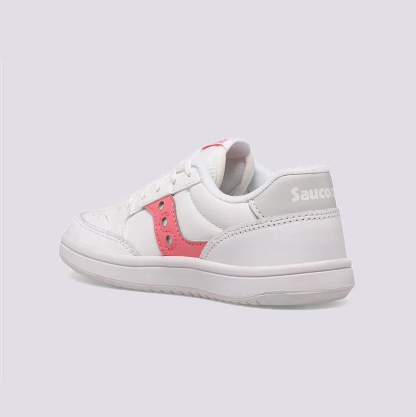 Saucony Jazz Court bianco rosa bambina - immagine 4