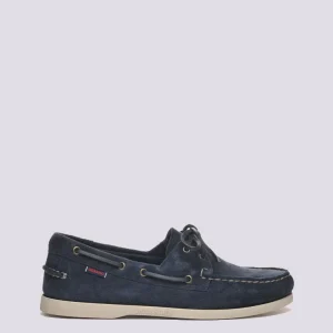 Scarpa da barca a vela Portland camoscio Blue