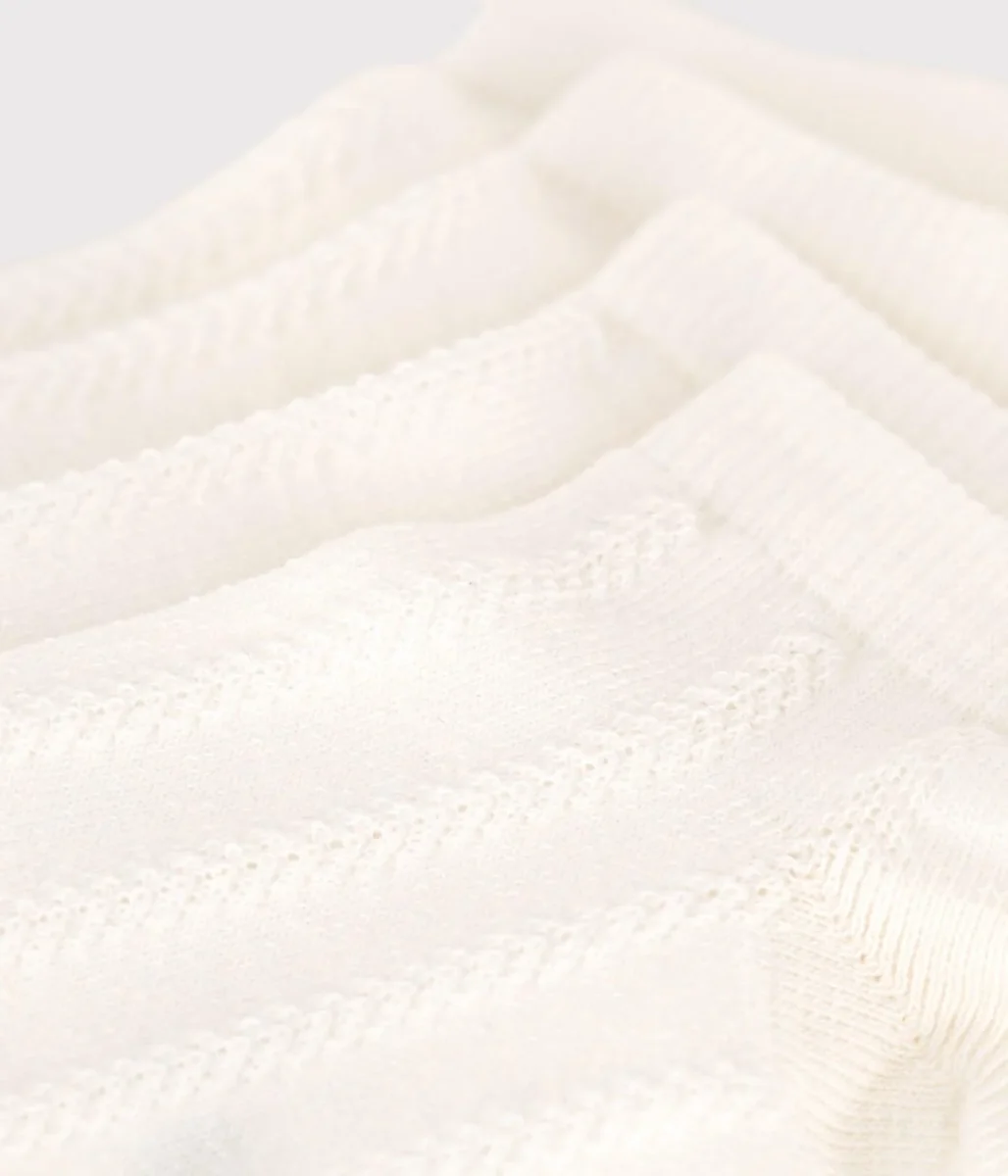 Set di 2 paia di calzini bambino in jersey di cotone tinta unita