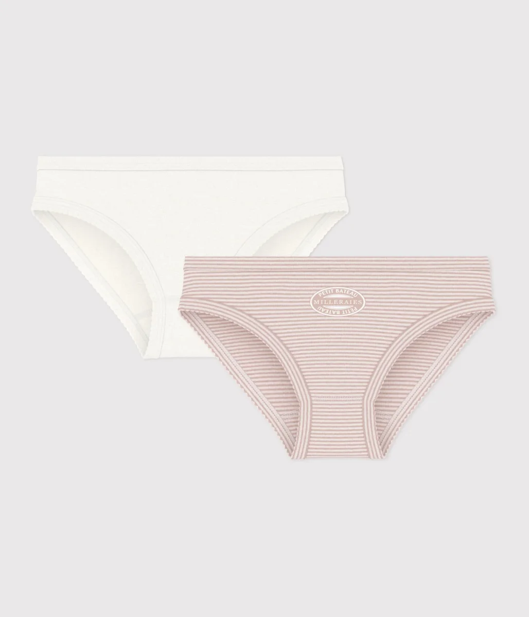 Set di 2 slip in cotone bambino.