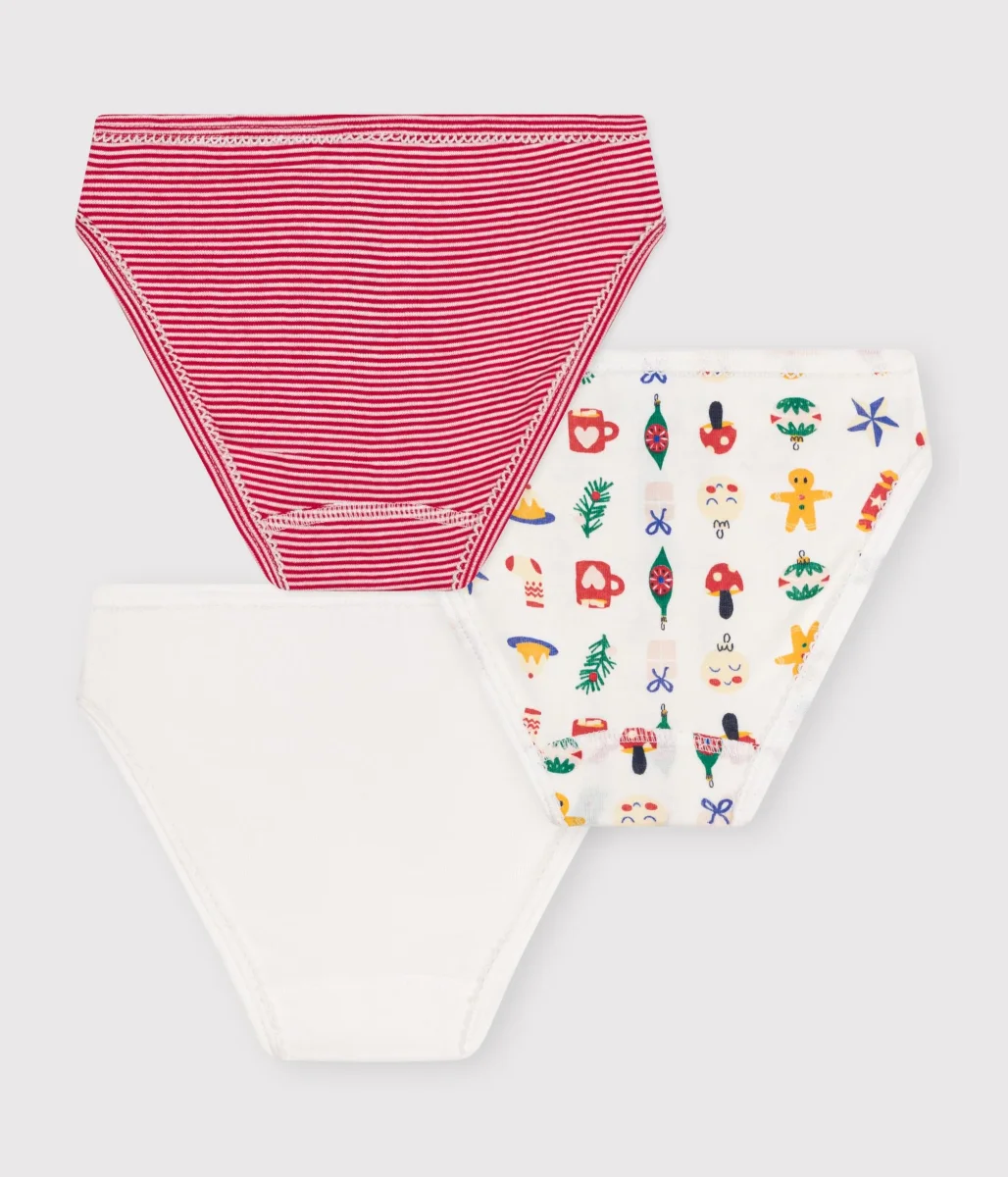 Set di 3 slip di Natale in cotone - immagine 3