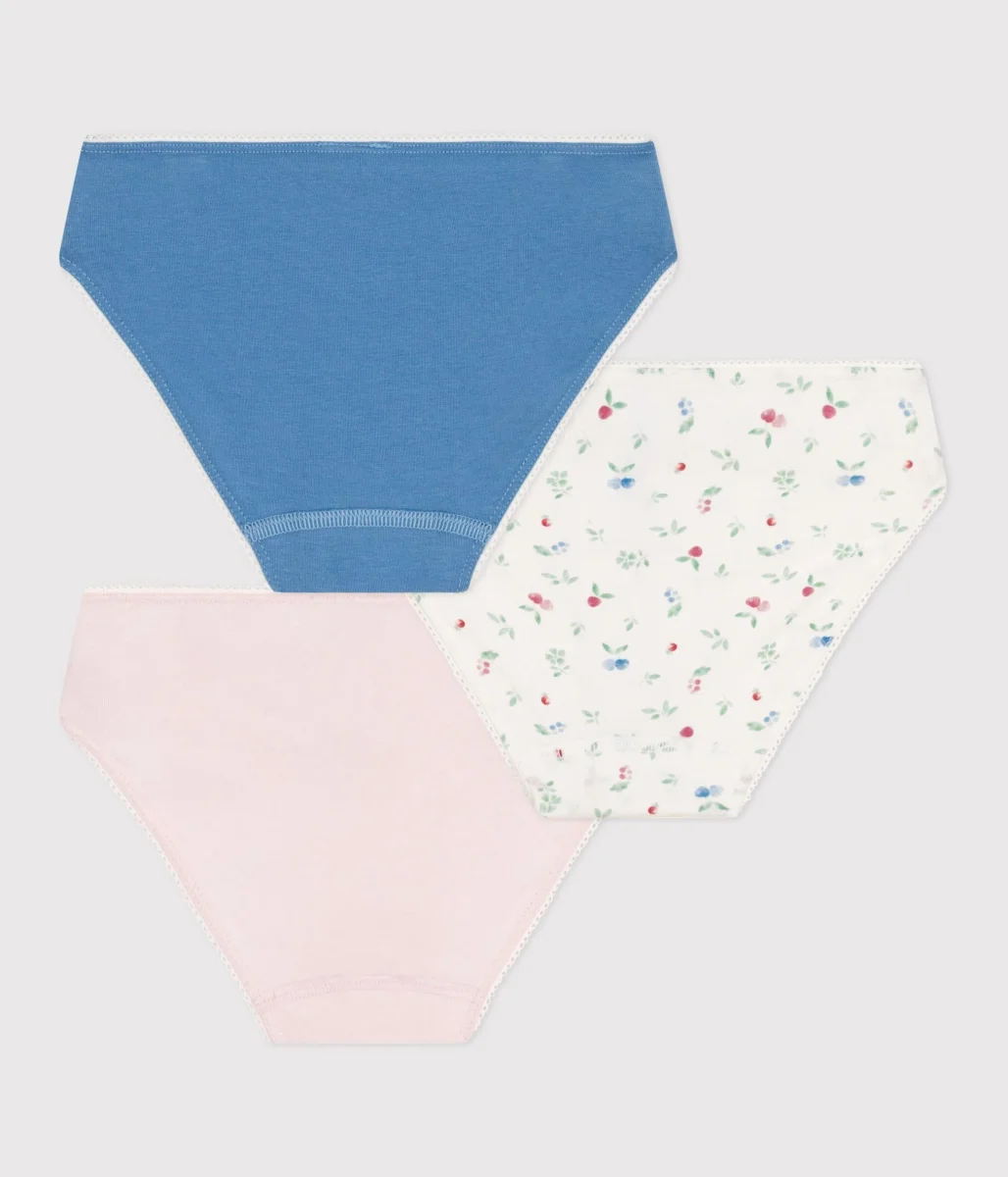 Set di 3 slip in misto cotone con stampa di frutti bambina - immagine 3