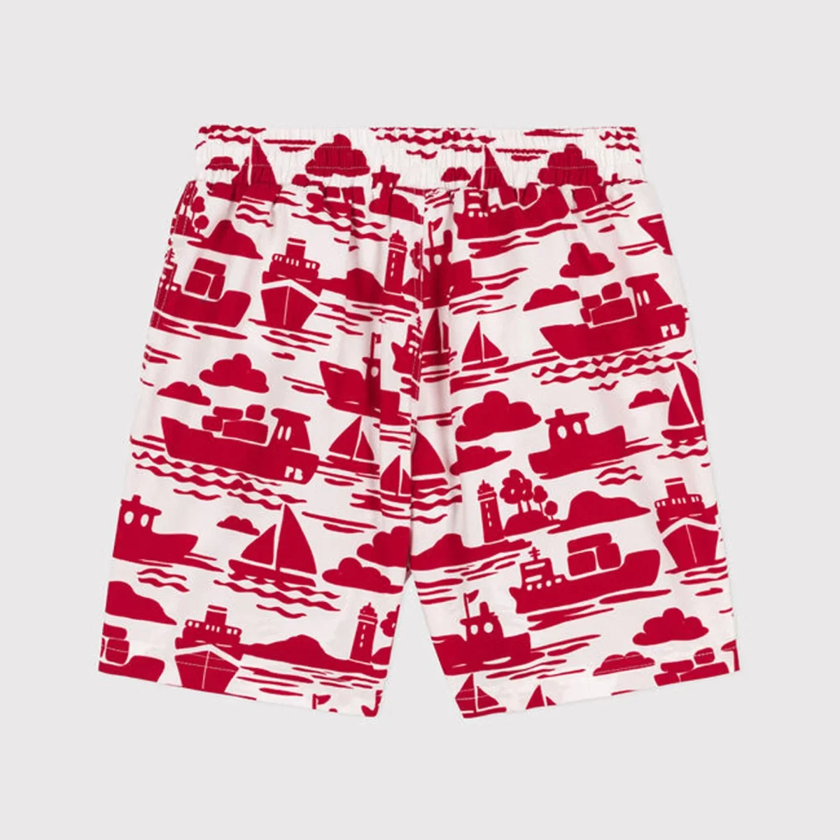 Shorts da mare bambino riciclati con stampa - immagine 3