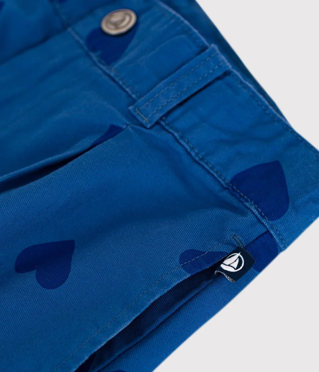 Shorts in cotone a cuori bambina - immagine 3