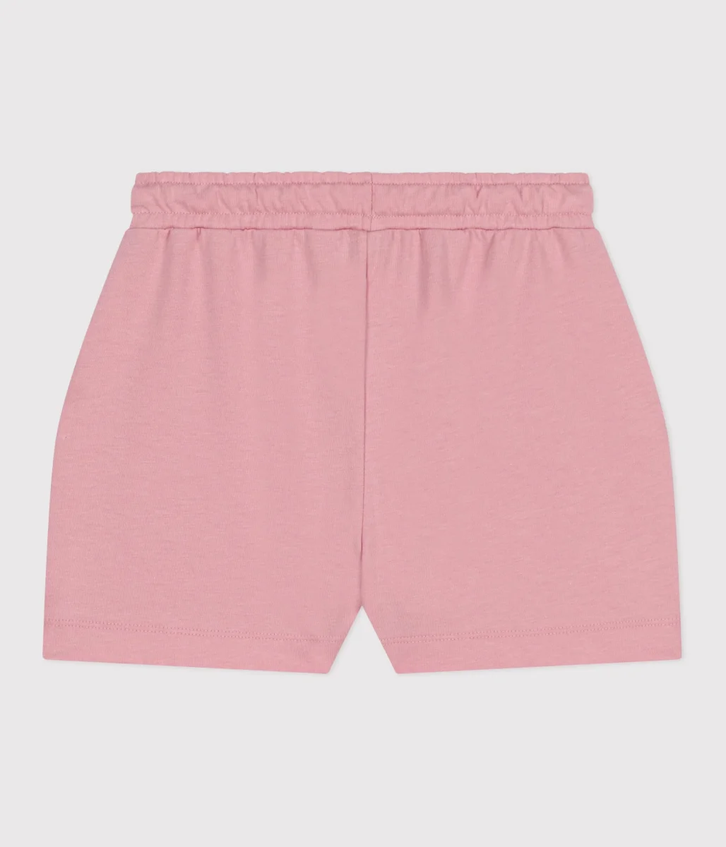 Shorts in cotone tinta unita bambina - immagine 3