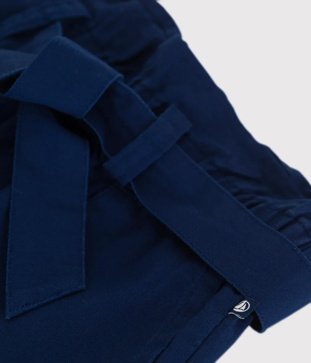 Shorts in cotone tinta unita bambina - immagine 5