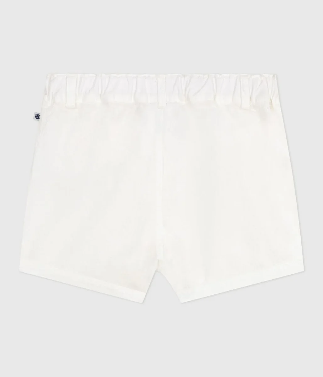Shorts in seersucker a righe bebè - immagine 3