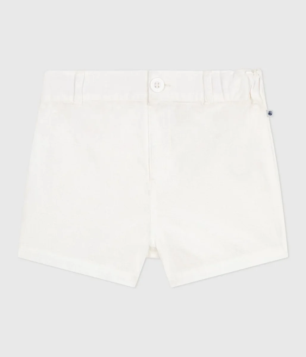 Shorts in seersucker a righe bebè