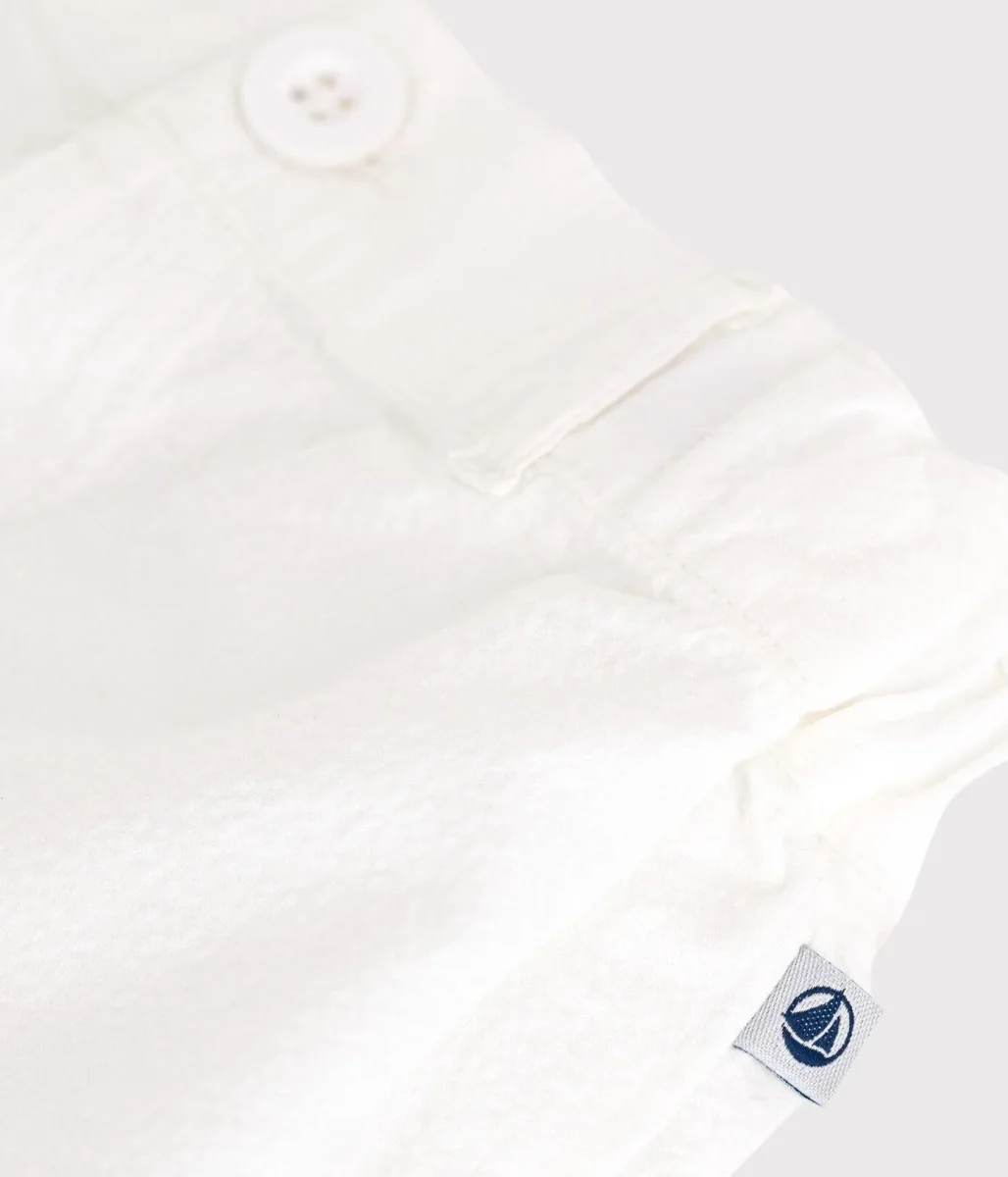 Shorts in seersucker a righe bebè - immagine 5