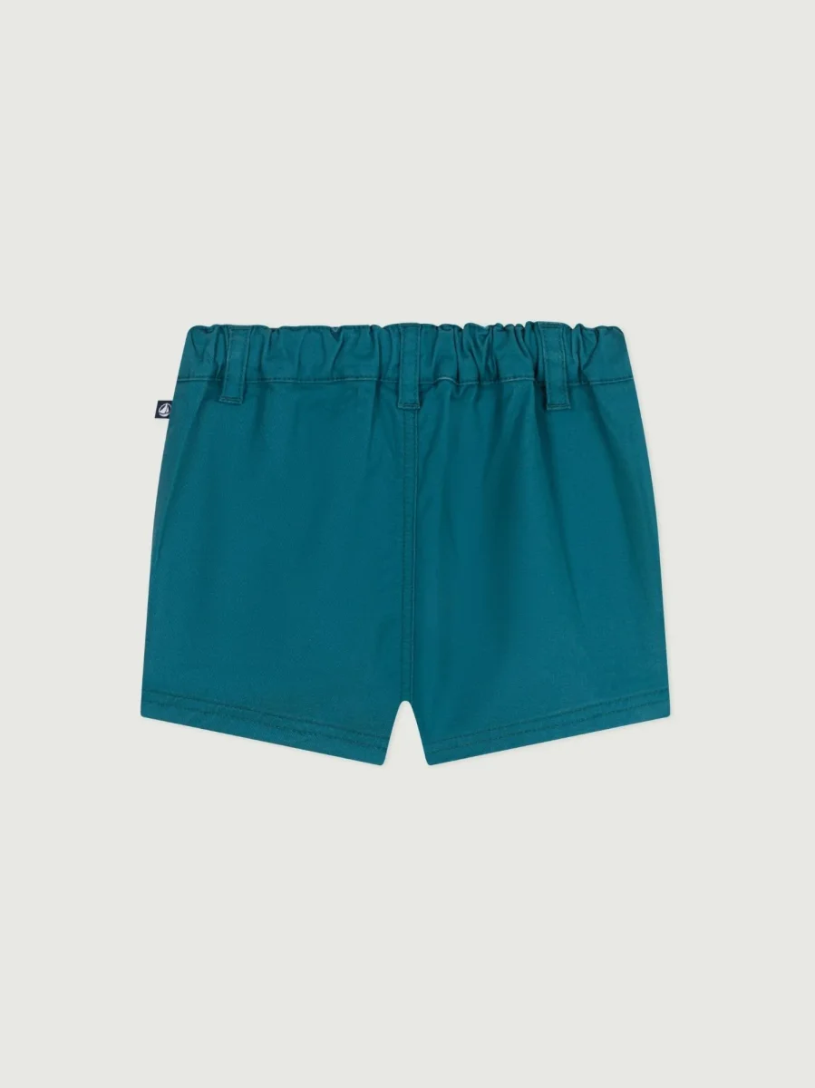 Shorts in serge tinta unita neonato - immagine 4