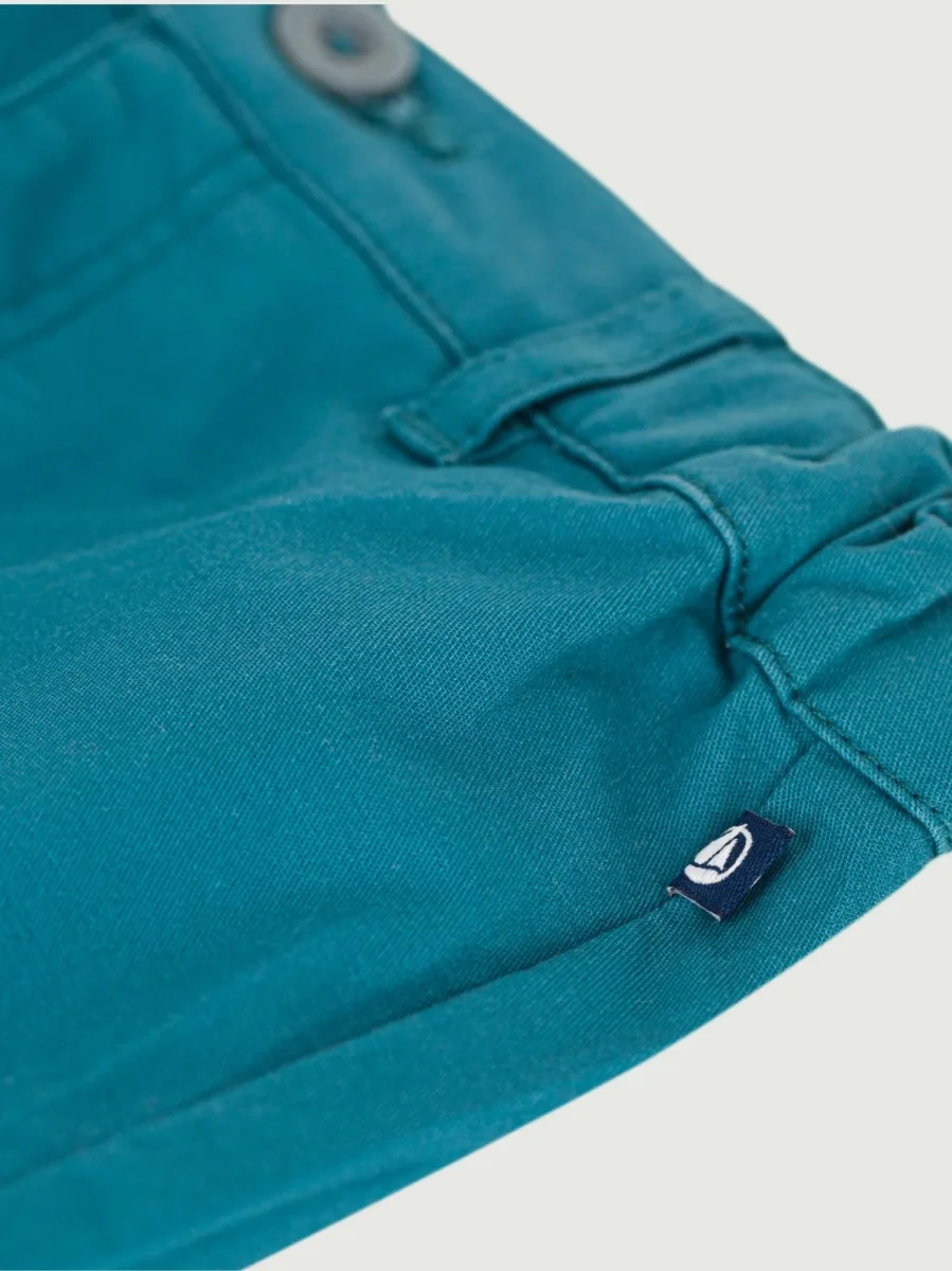 Shorts in serge tinta unita neonato - immagine 5