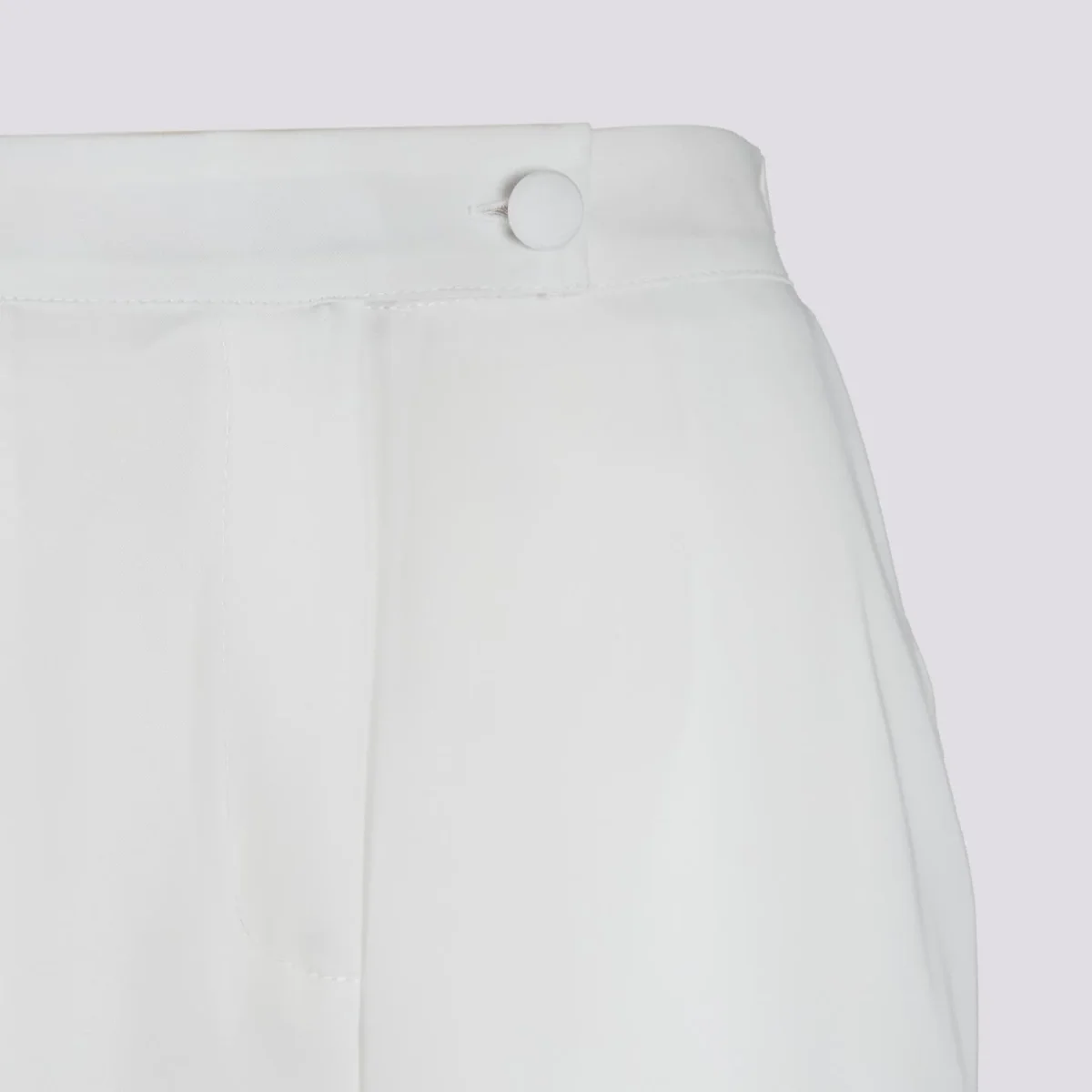 Shorts midi bianchi a vita alta - immagine 4