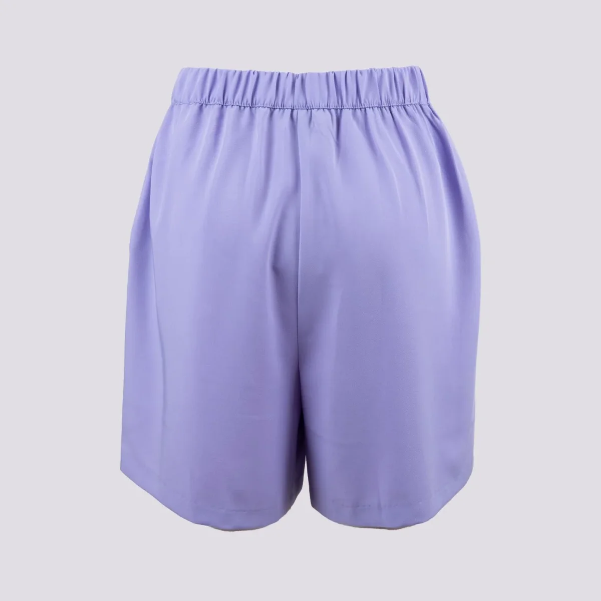 Shorts midi lavanda a vita alta - immagine 3