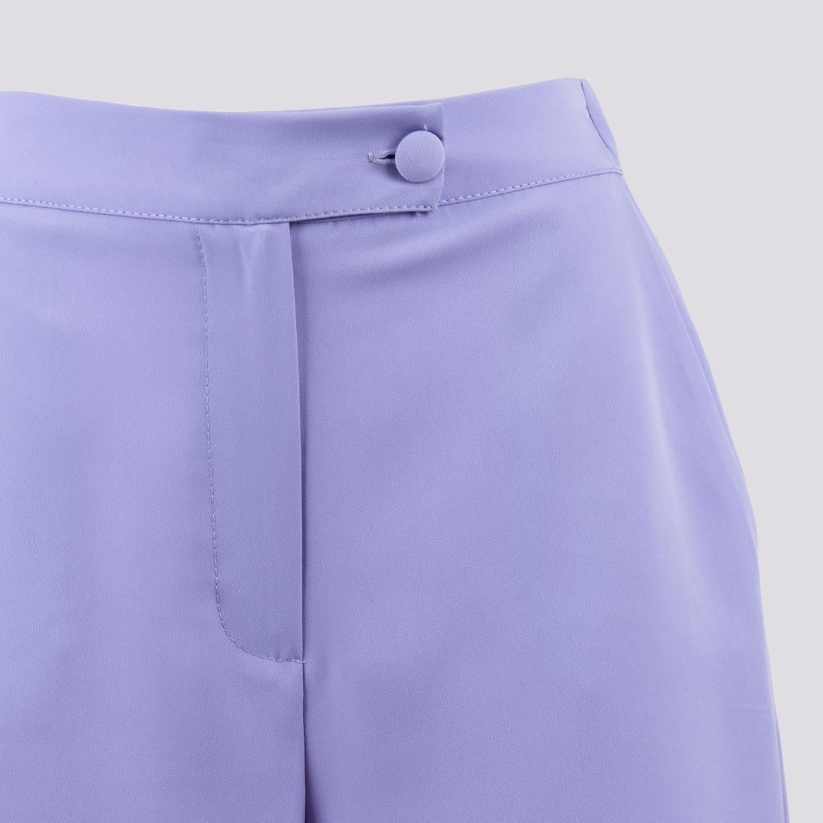 Shorts midi lavanda a vita alta - immagine 4