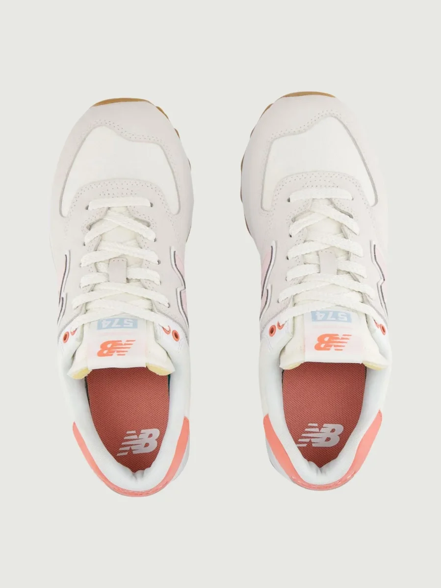 Sneaker 574 con inserti color pesca - immagine 3
